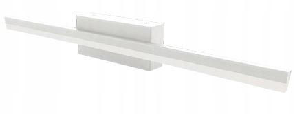 KINKIET ŁAZIENKOWY LED 12W NAD LUSTRO SZAFKE OBRAZ BIAŁY METALOWY IP44