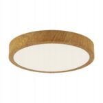 PLAFON LAMPA ŁAZIENKOWA PLAFONIERA 36W DEKORACYJNA IMITACJA DREWNA DĄB