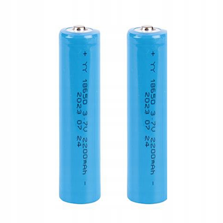 BATERIA AKUMULATOR 18650 Li-Ion 2200mAh 3.7V ZESTAW 2 SZTUKI
