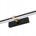 KINKIET ŁAZIENKOWY LAMPA LED NAD LUSTRO OBRAZ 18W CZARNO-ZŁAOTY METAL IP44