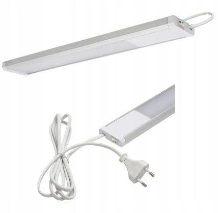 LAMPA OPRAWA LINIOWA PODSZAFKOWA LED 10W 58CM 230V LISTWA ON/OFF WŁĄCZNIK