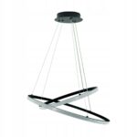 LAMPA SUFITOWA PLAFON ŻYRANDOL LED CZARNY 60W