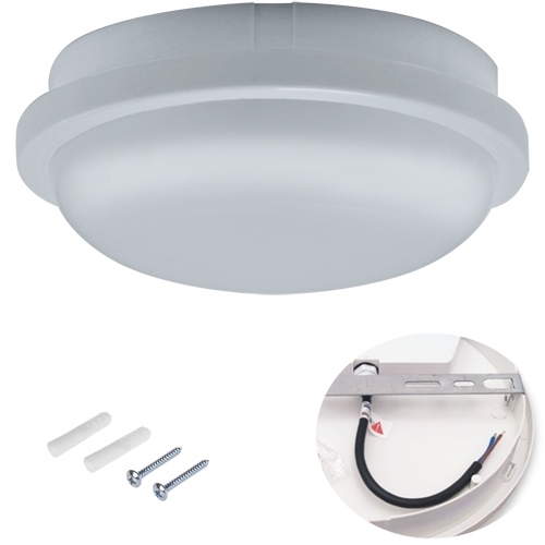 PLAFON DO ŁAZIENKI LAMPA ZEWNĘTRZNA LED 18W IP54 BARWA NEUTRALNA