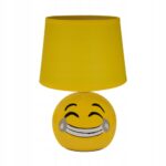 LAMPKA NOCNA STOŁOWA BIURKOWA DLA DZIECI UŚMIECH BUZIA EMOTKA E14 LED 230V