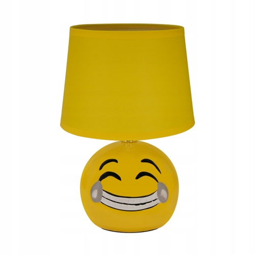 LAMPKA NOCNA STOŁOWA BIURKOWA DLA DZIECI UŚMIECH BUZIA EMOTKA E14 LED 230V