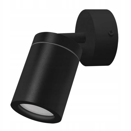 KINKIET ŁAZIENKOWY LAMPA GU10 NAD LUSTRO IP44 REGULACJA SPOT CZARNY