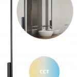 LAMPA ELEWACYJNA ZEWNETRZNA NAD GARAŻ NA TARAS LED 12W CZARNY REGULACJA CCT