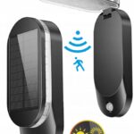 LAMPA SOLARNA ELEWACYJNA LED Z CZUJNIKIEM RUCHU I ZMIERZCHU REGULOWANA IP65