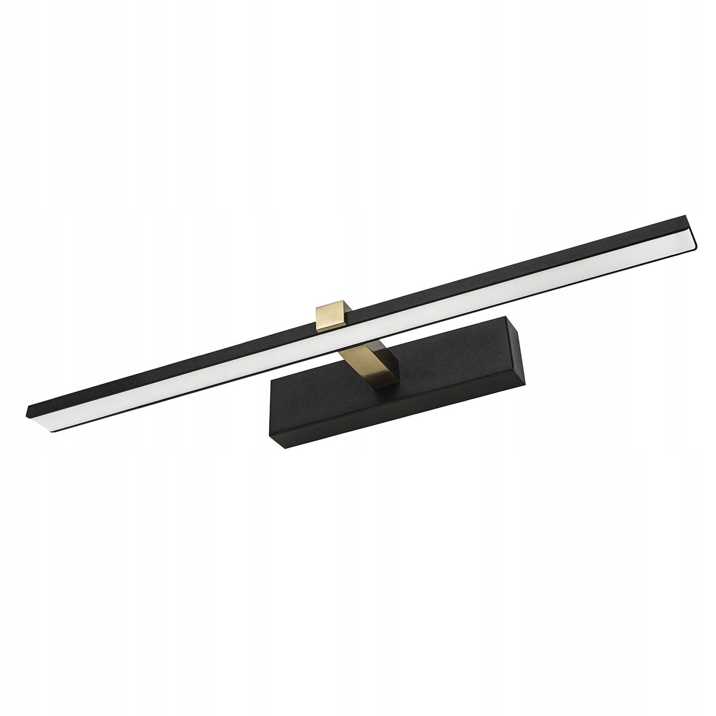 KINKIET ŁAZIENKOWY 8W LED LAMPA NAD LUSTRO OBRAZ CZARNO-ZŁOTY METAL IP44
