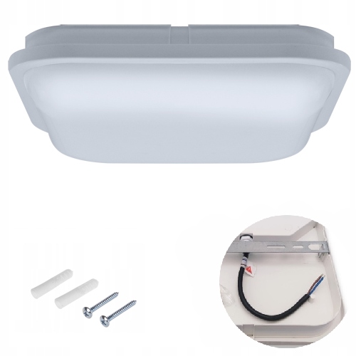 LAMPA DO ŁAZIENKI PLAFON ŁAZIENKOWY LAMPA ZEWNETRZNA LED 18W IP54