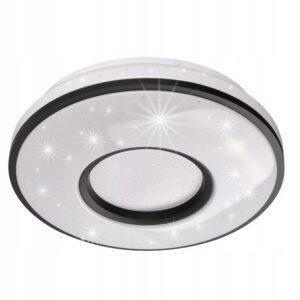 LAMPA DO ŁAZIENKI LED PLAFON ŁAZIENKOWY DEKORACYJNY LED 18W IP44 CZARNY Plafony