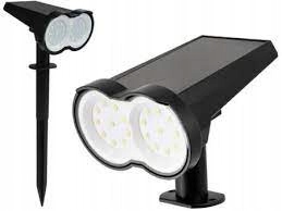 NAŚWIETLACZ OGRODOWY SOLARNY LED 0,8W REFLEKTOR OGRODOWY WBIJANY IP44