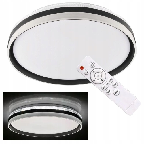 PLAFON LAMPA ŁAZIENKOWA SUFITOWA EFEKTY DEKORACYJNE 72W LED PILOT CCT IP44