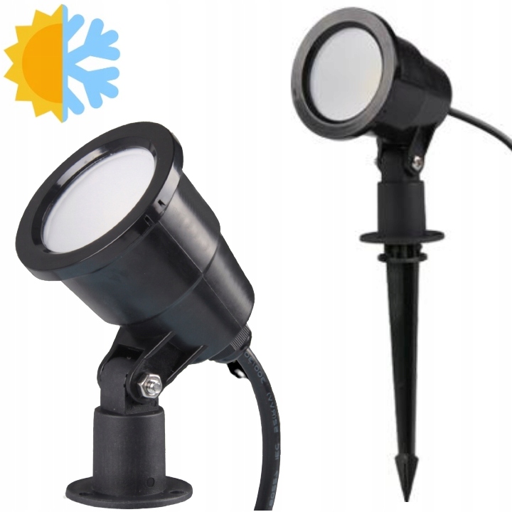 REFLEKTOR NAŚWIETLACZ LED 7W 230V WBIJANY GRUNTOWY IP65