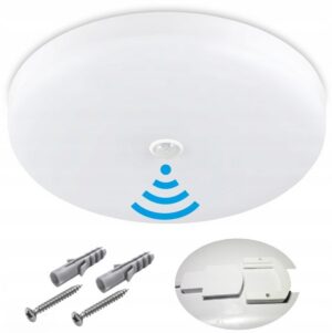 PLAFON ŁAZIENKOWY Z CZUJNIKIEM RUCHU LED 15W IP44 Plafony PLAFON ŁAZIENKOWY Z CZUJNIKIEM RUCHU LED 15W IP44 Plafony