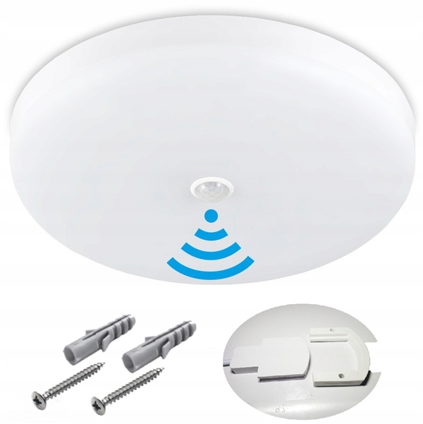 PLAFON ŁAZIENKOWY Z CZUJNIKIEM RUCHU LED 15W IP44