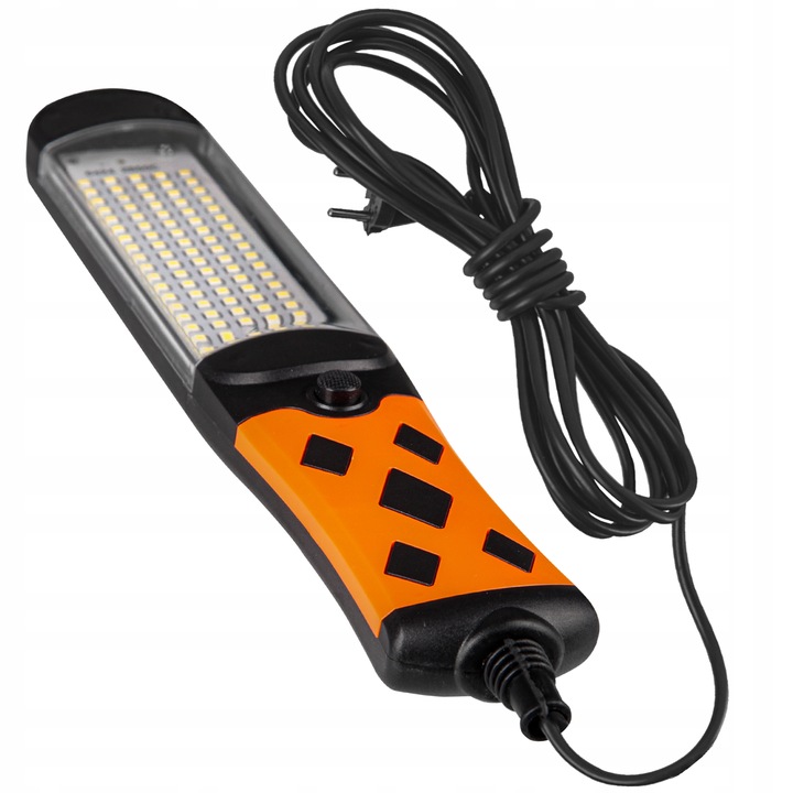 LAMPA WARSZTATOWA 230V 15W Z PRZEWODEM HAK / MAGNES NA KABLU 5M LATARKA
