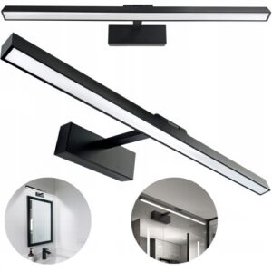 KINKIET ŁAZIENKOWY LED 14W NAD LUSTRO CZARNY BARWA BIAŁA NEUTRALNA 60CM Kinkiety
