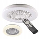 ŻYRANDOL WENTYLATOR SUFITOWY LAMPA LED 63W CCT 50CM PAMIĘĆ BARWY+PILOT