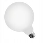 DUŻA ŻARÓWKA MLECZNA LED EDISON 8W E27 G125 RETRO BARWA BIAŁA CIEPŁA