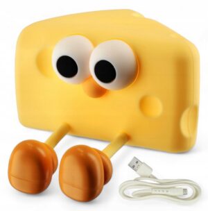 LAMPKA NOCNA BIURKOWA STOŁOWA SEREK LED 1W DLA DZIECI PODSTAWKA POD TELEFON Lampy dekoracyjne