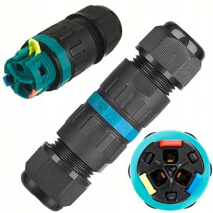 MUFA KABLOWA ZŁĄCZKA 3 PINY ZŁĄCZE HERMETYCZNE IP68 2,5MM WODOODPORNA Pozostałe