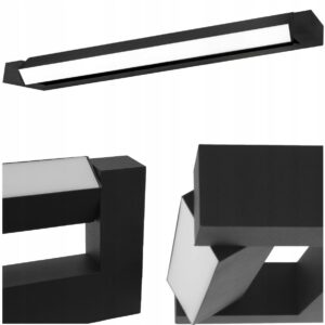KINKIET ŁAZIENKOWY LED 32W (2x16W) NAD LUSTRO CZARNY IP54 DWUKIERUNKOWY Kinkiety