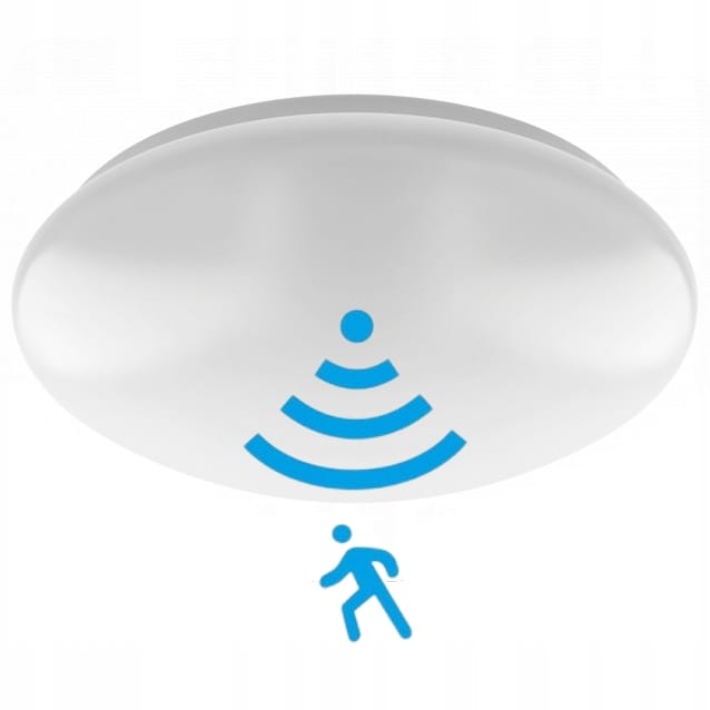 Lampa plafon zewnętrzny z czujnikiem ruchu na taras balkon LED 18w IP54 1 Lampa plafon zewnętrzny z czujnikiem ruchu na taras balkon LED 18w IP54