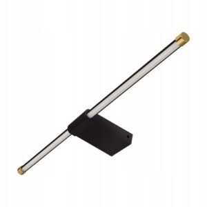 KINKIET ŁAZIENKOWY LAMPA NAD LUSTRO LED 14W CZARNY ZŁOTE DEKORACJE IP44 Kinkiety