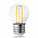 ŻARÓWKA DEKORACYJNA G45 FILAMENT LED EDISON 4W E27