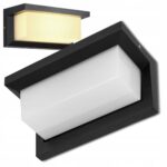 KINKIET ELEWACYJNY LAMPA ZEWNĘTRZNA LED 1 X E27 CZARNA