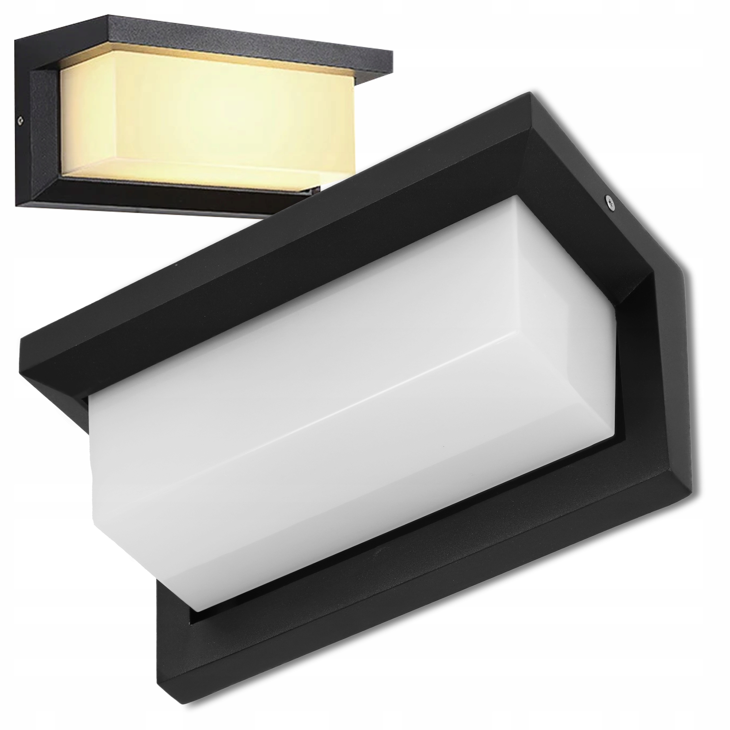 KINKIET ELEWACYJNY LAMPA ZEWNĘTRZNA LED 1 X E27 CZARNA