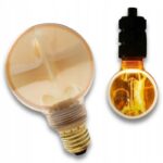ŻARÓWKA G80 LED 4W DUŻA OZDOBNA DYMIONA BURSZTYN DEKORACJA E27 RETRO AMBER