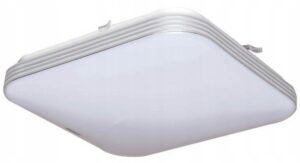 LAMPA DO ŁAZIENKI PLAFON ŁAZIENKOWY LED 20W IP44 PANEL DEKORACYJNY CHROM Plafony