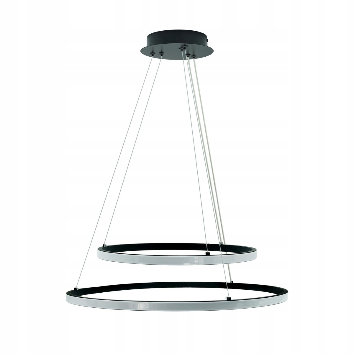 ŻYRANDOL LAMPA SUFITOWA PLAFON LED CZARNY 60W