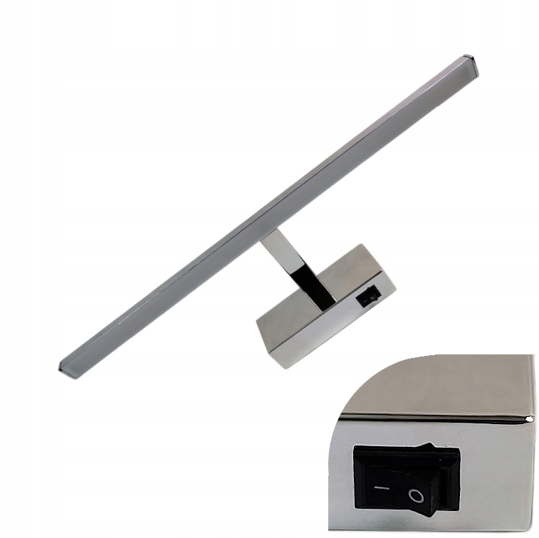 KINKIET ŁAZIENKOWY LED 8W NAD LUSTRO 40,5cm CHROM