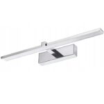 KINKIET ŁAZIENKOWY LAMPA NAD LUSTRO OBRAZ LED 12W CHROM METAL 60CM IP44
