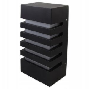 KINKIET OGRODOWY ELEWACYJNY ZEWNETRZNY CZARNY ALU E27 IP 54 Kinkiety