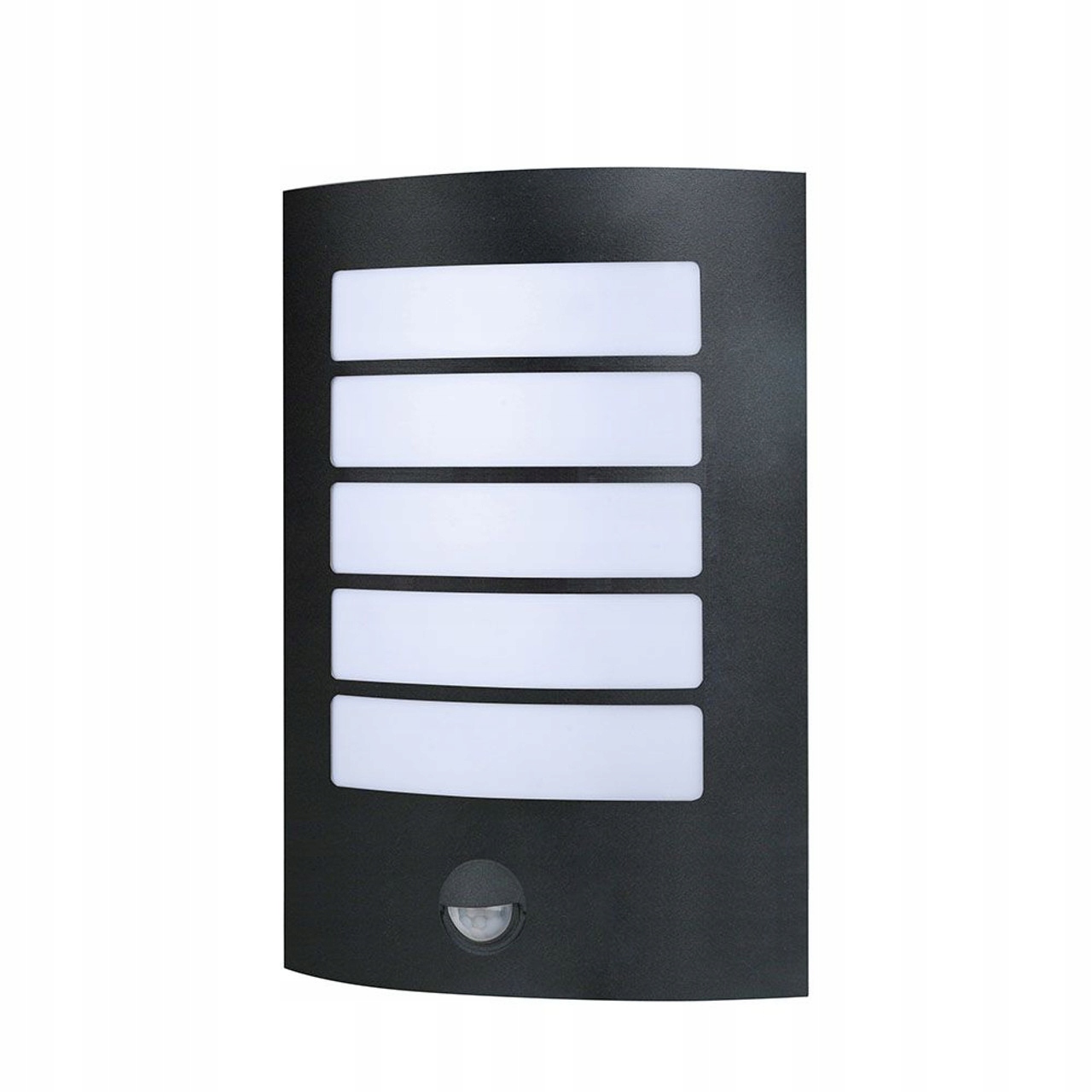 LAMPA ELEWACYJNA ZEWNETRZNA OGRODOWA CZARNA 1xE27 CZUJNIK RUCHU PIR