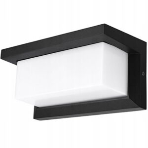 LAMPA LED ELEWACYJNA ZEWNETRZNA ALUMIUNIUM NAD GARAŻ LUB TARAS LED 12W IP65 Lampy elewacyjne