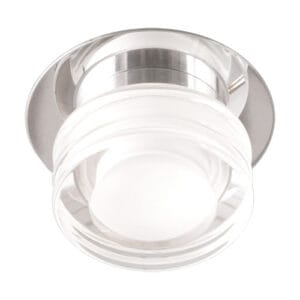 Oprawa łazienkowa sufitowa natynkowa 6w LED szklana przezroczyste/chrom