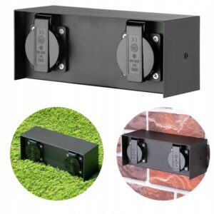 ELEKTRYCZNY SŁUPEK OGRODOWY GNIAZDO ELEWACYJNE ZASILANIE 230V HERMETYCZNE Lampy uliczne