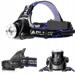 MOCNA LATARKA CZOŁOWA LED AKUMLATOROWA LAMPKA REFLEKTOR NA GŁOWĘ CZOŁÓWKA Latarki