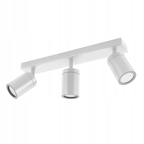 LAMPA KINKIET ŁAZIENKOWY BIAŁY REGULOWANY 3xGU10 NAD LUSTRO IP44