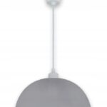 ŻYRANDOL LAMPA SUFITOWA WISZĄCA NA ŻARÓWKĘ E27 REGULACJA TWORZYWO SZARA