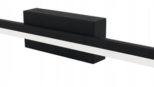 KINKIET ŁAZIENKOWY 9W LED LAMPA NAD LUSTRO SZAFKE OBRAZ CZARNY METALOWY