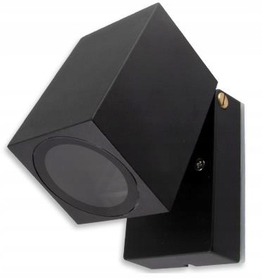 LAMPA ELEWACYJNA OGRODOWA ZEWNETRZNA KINKIET CZARNA OPRAWA LED GU10 IP44