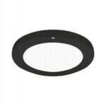 LAMPA SUFITOWA LED 18W PLAFON MONTAŻ PODTYNKOWY/NATYNKOWY CZUJNIK CCT BLACK