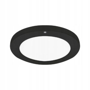 LAMPA SUFITOWA LED 18W PLAFON MONTAŻ PODTYNKOWY/NATYNKOWY CZUJNIK CCT BLACK Plafony