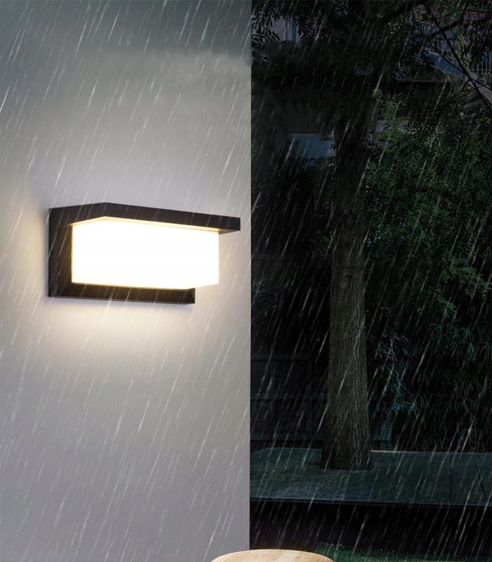 Kinkiet ścienny elewacyjny lampa ogrodowa zewnetrzna E27 aluminium czarna 2 Kinkiet ścienny elewacyjny lampa ogrodowa zewnetrzna E27 aluminium czarna - obrazek 2